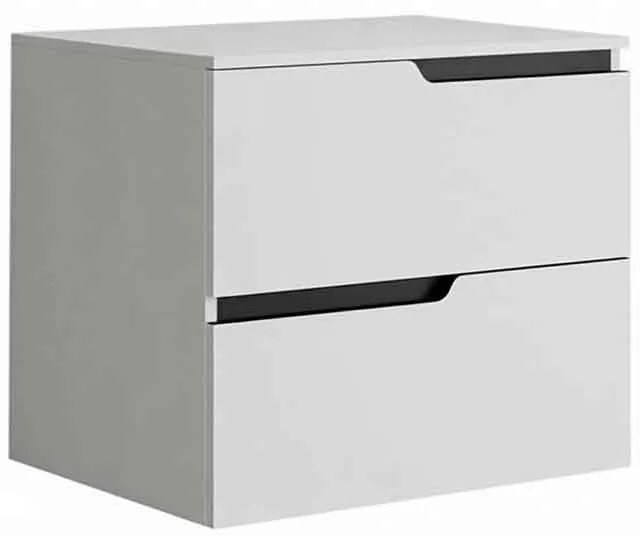 Mobilier cu blat Fluminia Bari 60 cm alb mat