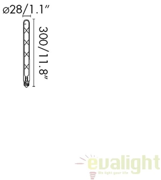 Bec LED decorativ E27 AMBER 6W 2200K 17445