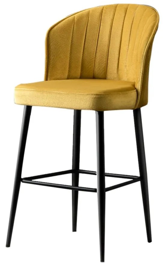 Set de scaune de bar Rubi Yellow, 4 buc., 4 buc