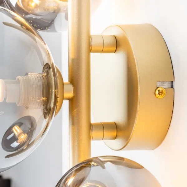 Aplică LED Brilagi MILLA 3xG9/3W/230V auriu/fumuriu