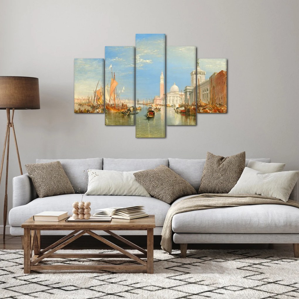 Tablou - Joseph Mallord William Turner, Venice the Dogana and San Giorgio Maggiore, reproducere (150x105 cm)