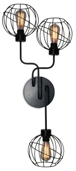 Aplică perete ELECTRICO 3xE27/60W/230V