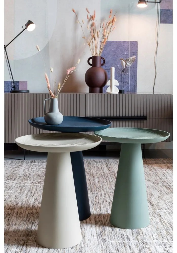 Măsuță auxiliară rotundă din metal ø 34,5 cm Ringar – White Label