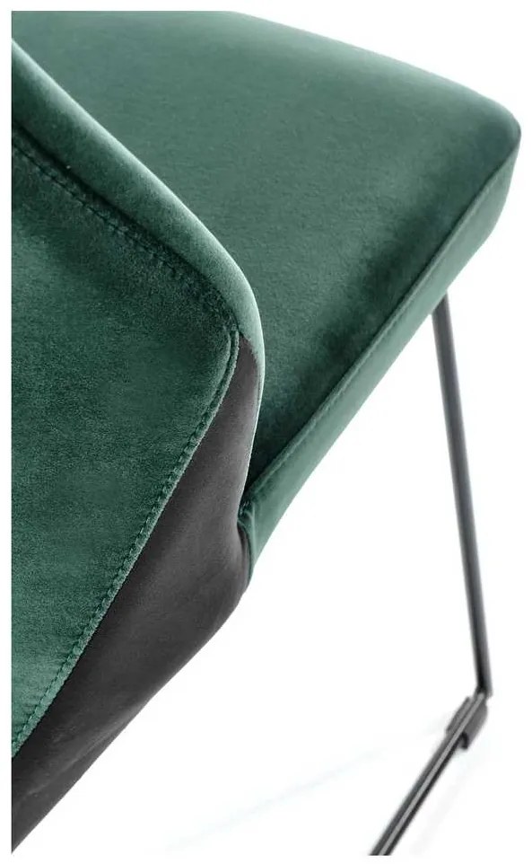Scaun de bucătărie Vera, verde închis