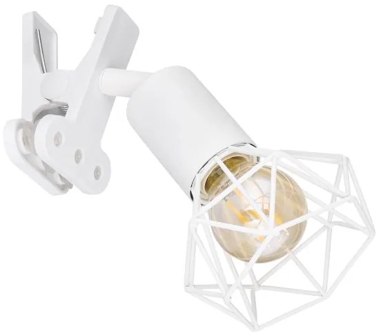 Lampă de perete cu clemă XARA I 1xE14/40W/230V alb Globo 54802WK