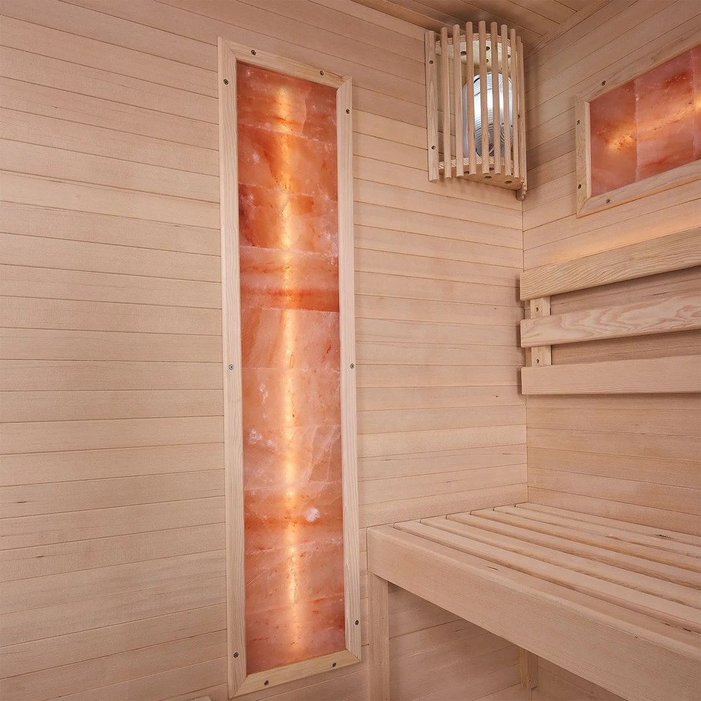 Vnútorná sauna Vantaa 150 so soľnými kameňmi
