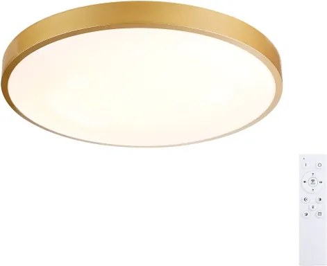 Brilagi - Lampă LED dimabilă GLASS POOL DOUBLE LED/48W/230V 40 cm aurie + telecomandă