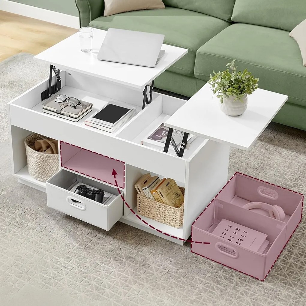 Măsuță de conferință E1021 WT, albă