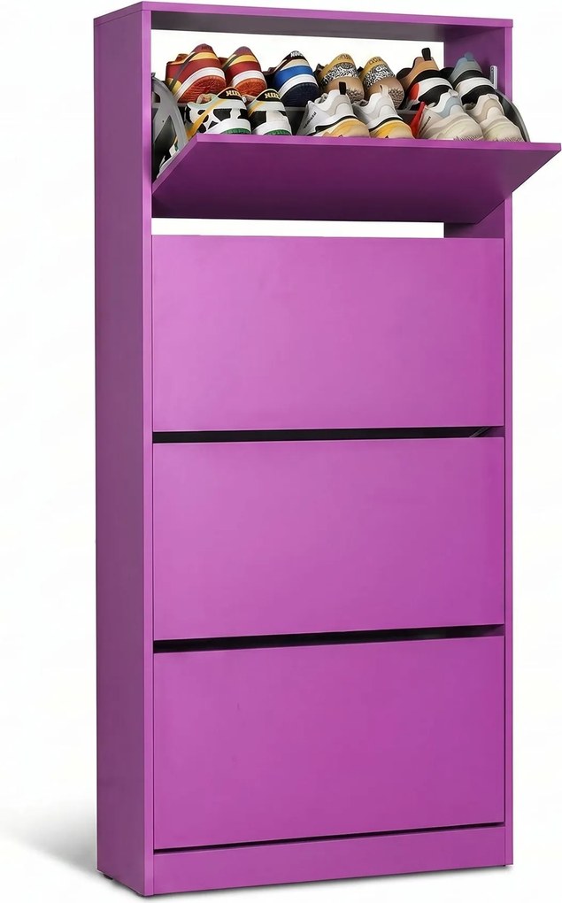 Pantofar Adore Max XL, 24 Perechi, 4 Compartimente, 73x157x26 cm