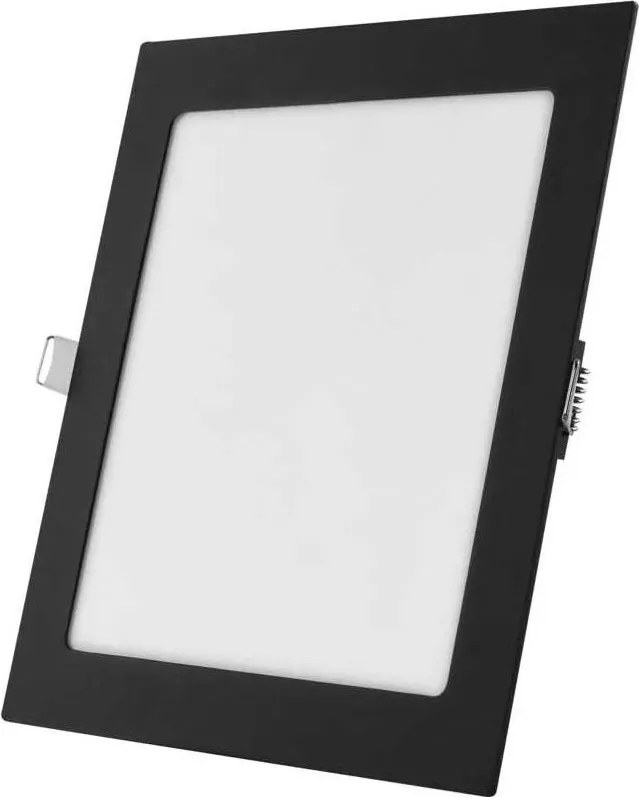 Plafonieră LED încastrată NEXXO, 18W, 230V, 3000/3500/4000K, negru, 22,5 x 22,5 cm