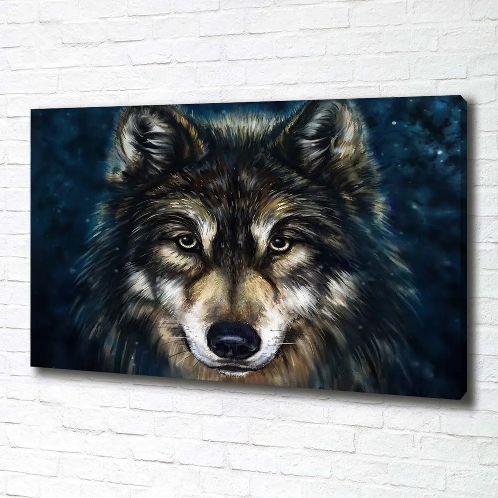 Tablou pe pânză canvas Lupi