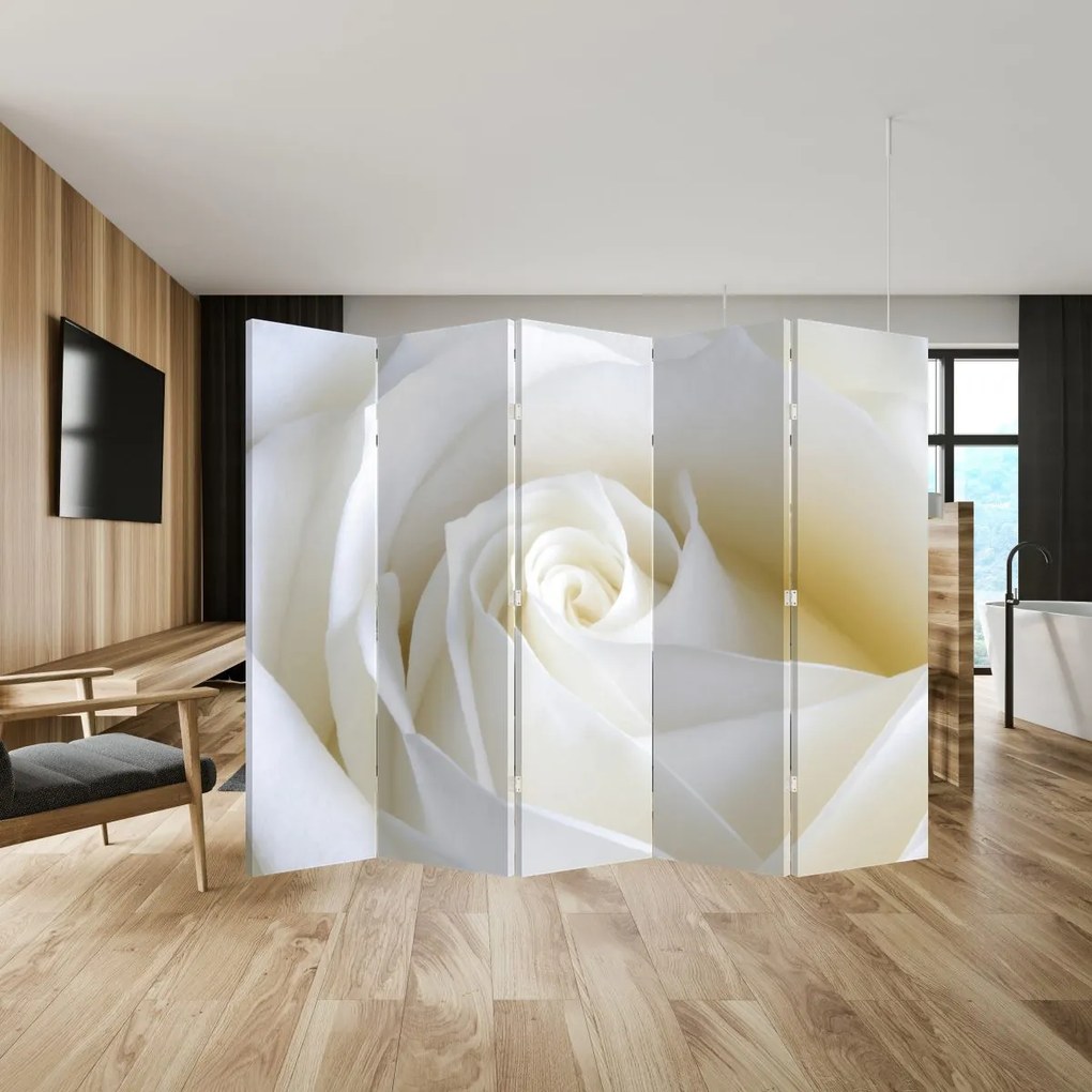 Paravan - Trandafir alb (210x170 cm)