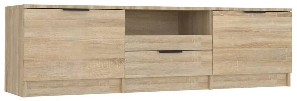 811451 vidaXL Comodă TV, stejar sonoma, 140x35x40 cm, lemn prelucrat