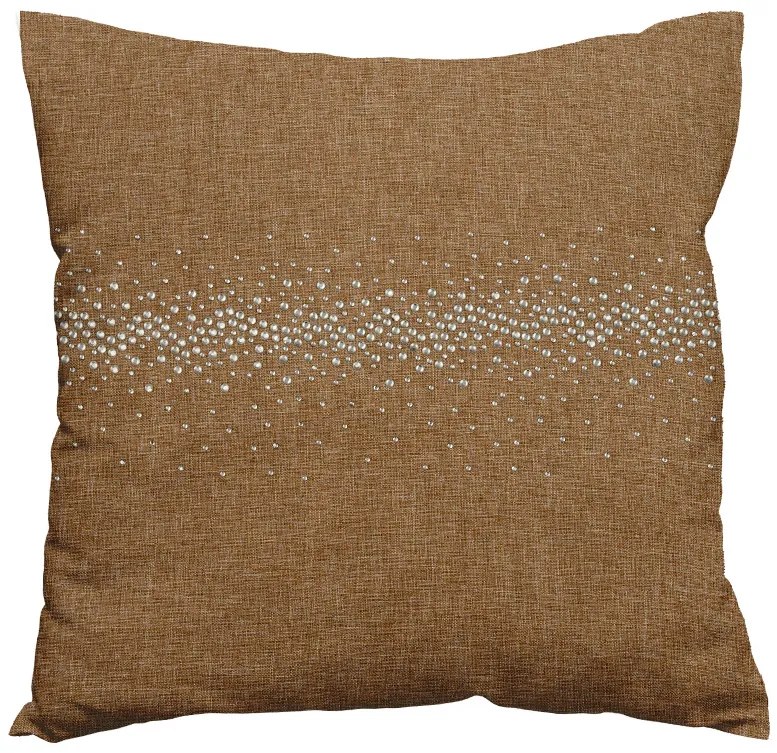 Husa de perna decorativa STONY 40x40 cm, maro deschis