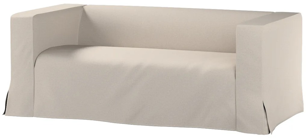 Husă canapea Klippan cu 2 locuri, lungă, cu pliuri contrastante