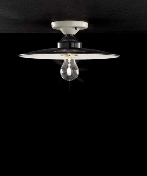 Plafoniera design retro realizata manual B-W, diametru 35cm