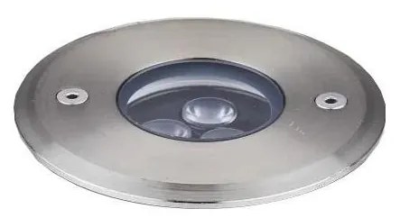 Corp de iluminat LED pentru căi de acces Ideal Lux FLOOR LED/3W/230V d. 9 cm CRI 90 IP67 crom