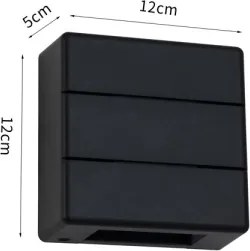 Immax 08520L - Aplica LED de perete pentru exterior LUXLINE, 6W, 230V, 3000K, IP54, negru