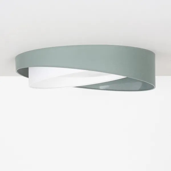 BRILAGI - Corp de iluminat LED dimabil VELVET TWIST LED/36W/230V CCT diam. 65 cm WT verde/alb + telecomandă