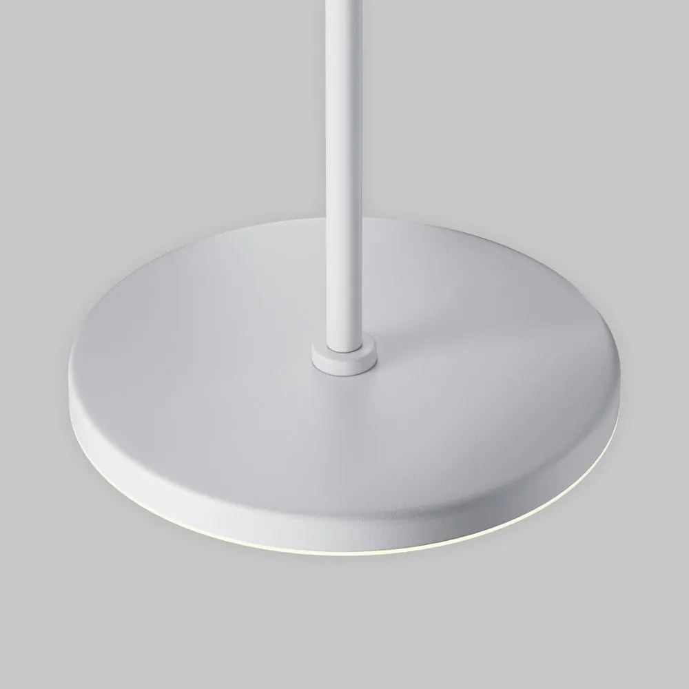Lustra/Pendul LED iluminat design tehnic Plato D-18,5cm alb
