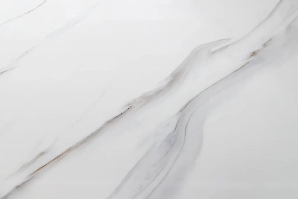 Masuta design modern, Metal, Auriu, Ceramica, Alb, ART LIVING 130cm, A-46204 VC