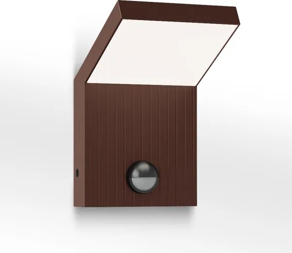 Brilagi -LED Aplică de exterior cu senzor RIANO LED/8W/230V maro IP65