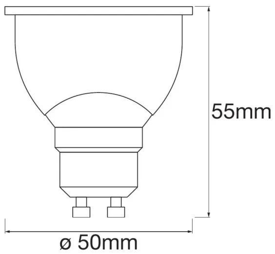 SET 3x LED RGBW Bec dimabil SMART+ GU10/4,9W/230V 2700K-6500K - Ledvance