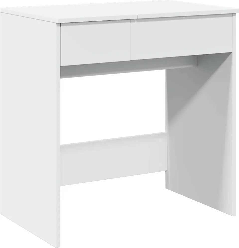 vidaXL Masă de toaletă cu oglindă, alb, 73x46,5x120 cm