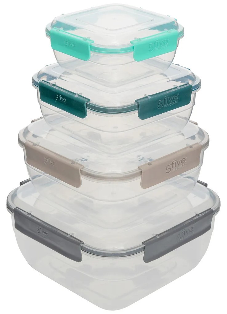 Set de cutii pătrate Neo PP Klic x4