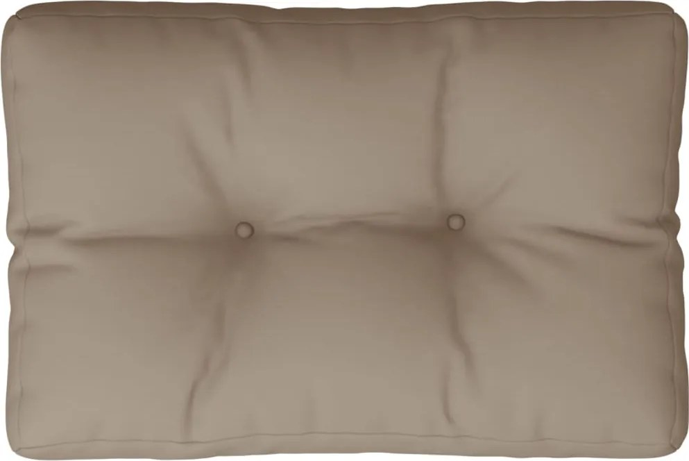 vidaXL Pernă de paleți, gri taupe, 60x40x12 cm, material textil