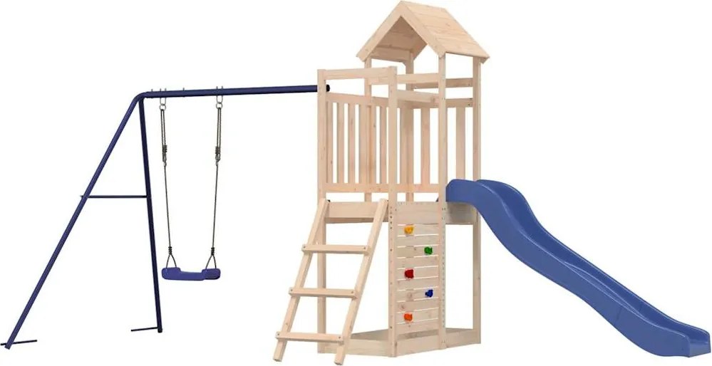 vidaXL Set de joacă pentru exterior, lemn masiv de pin