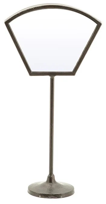 Oglinda cu picior cu rama din fier Vanity one, 18,5 x 9 x 37 cm
