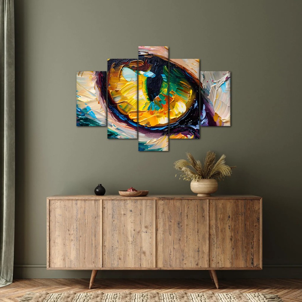 Tablou - Ochi de pisică Pictură (150x105 cm)