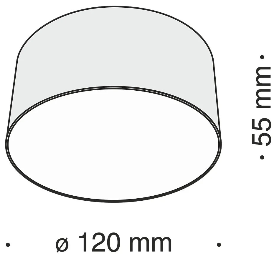 Plafoniera LED design tehnic ZON negru MYC032CL-L12B4K