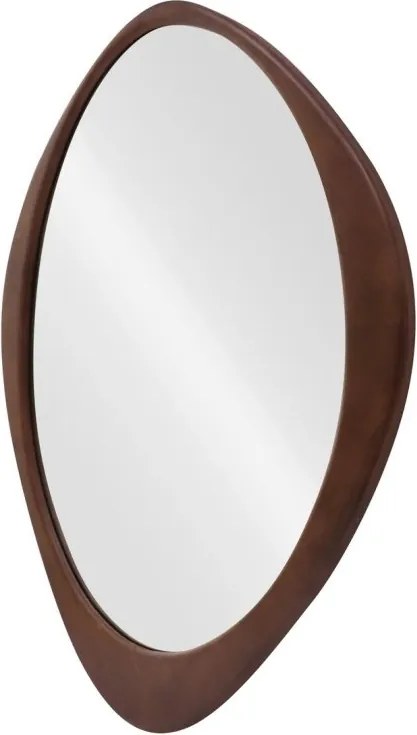 Oglinda de perete cu rama din lemn ORGANIC 90cm nuc