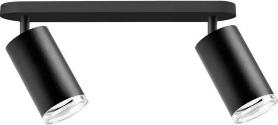 Spot de baie LED RGBW reglabil TURYN 2xGU10/6W/230V IP44 negru