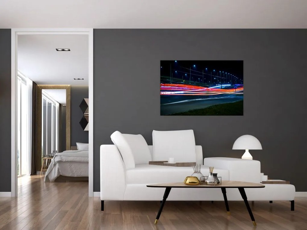 Tabloul orașului nocturn (90x60 cm)