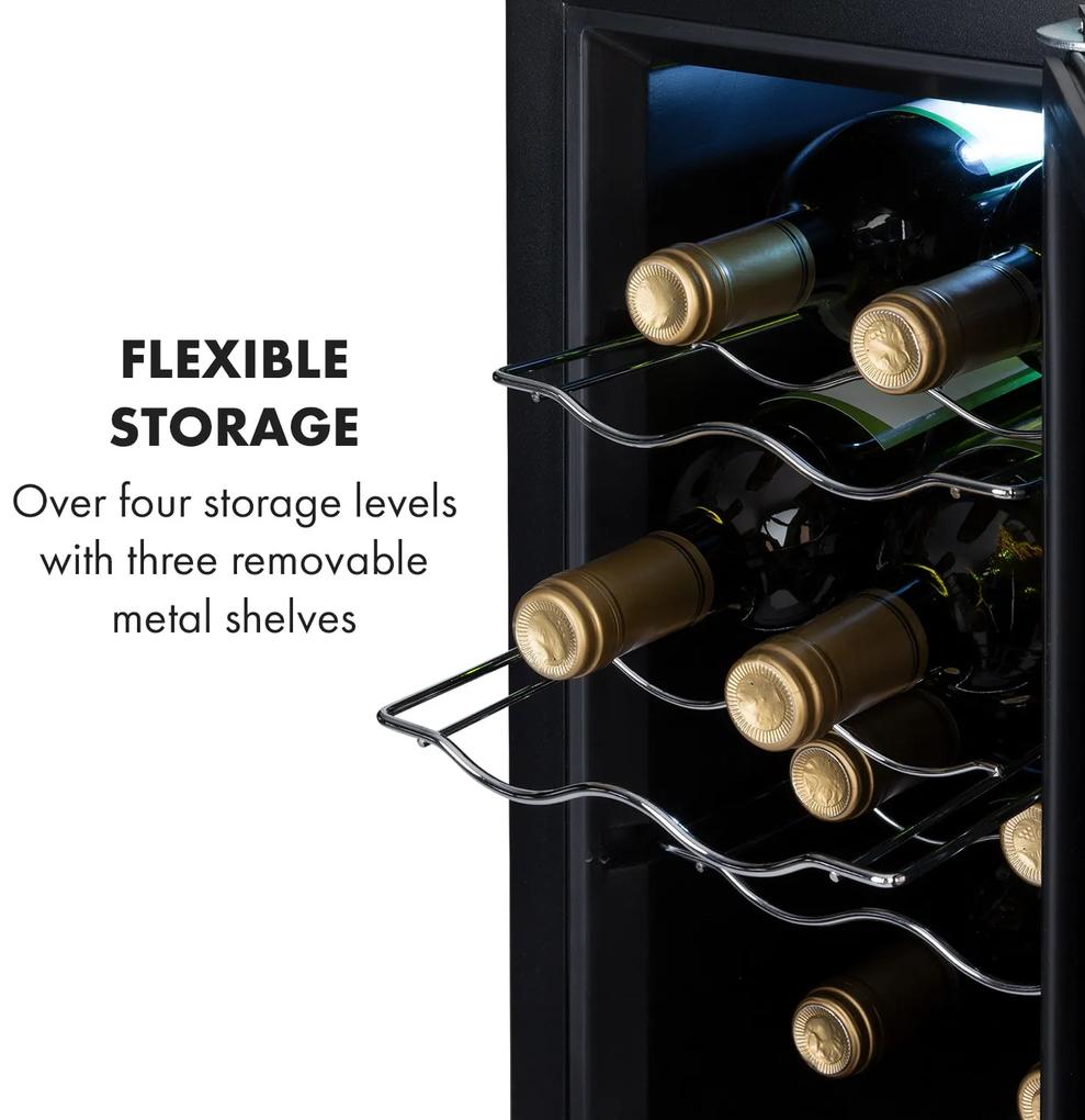 Reserva 8 Slim Uno, frigider pentru vin, 23 litri, 8 sticle, 11 - 18 ° C, 26 dB, oțel inoxidabil
