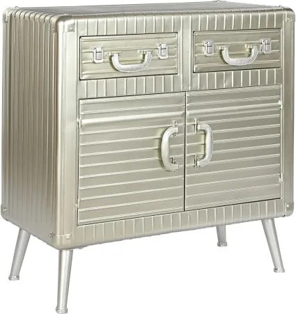 Bufet vintage din metal, "Silver"