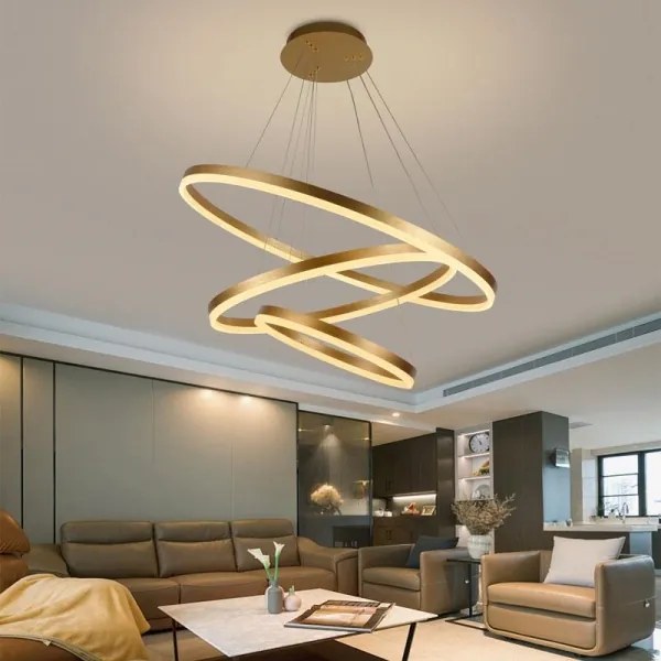 Lustră LED dimabilă pe cablu LED/125W/230V 3000-6500K + telecomandă