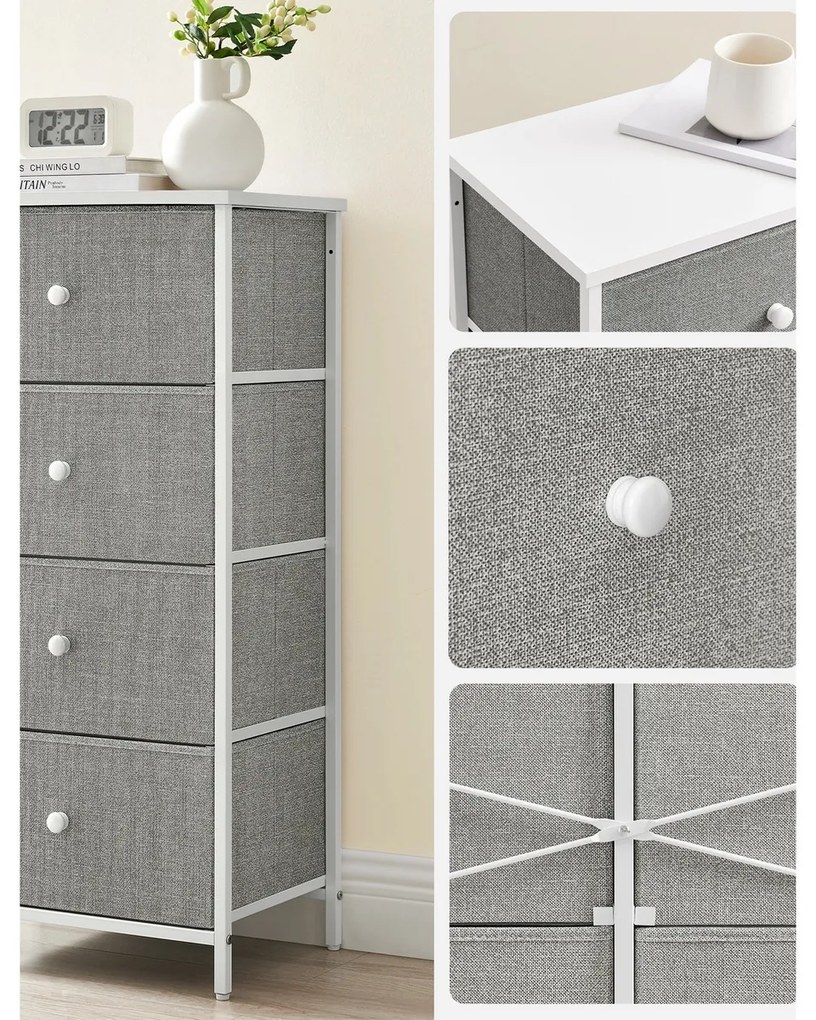 Comoda E1031 GREY, 45 cm, S