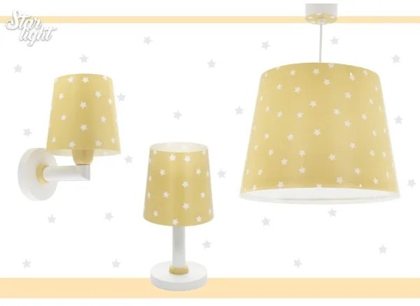 Lampă pentru copii STAR LIGHT 1xE14/40W/230V galbenă Dalber 82211A