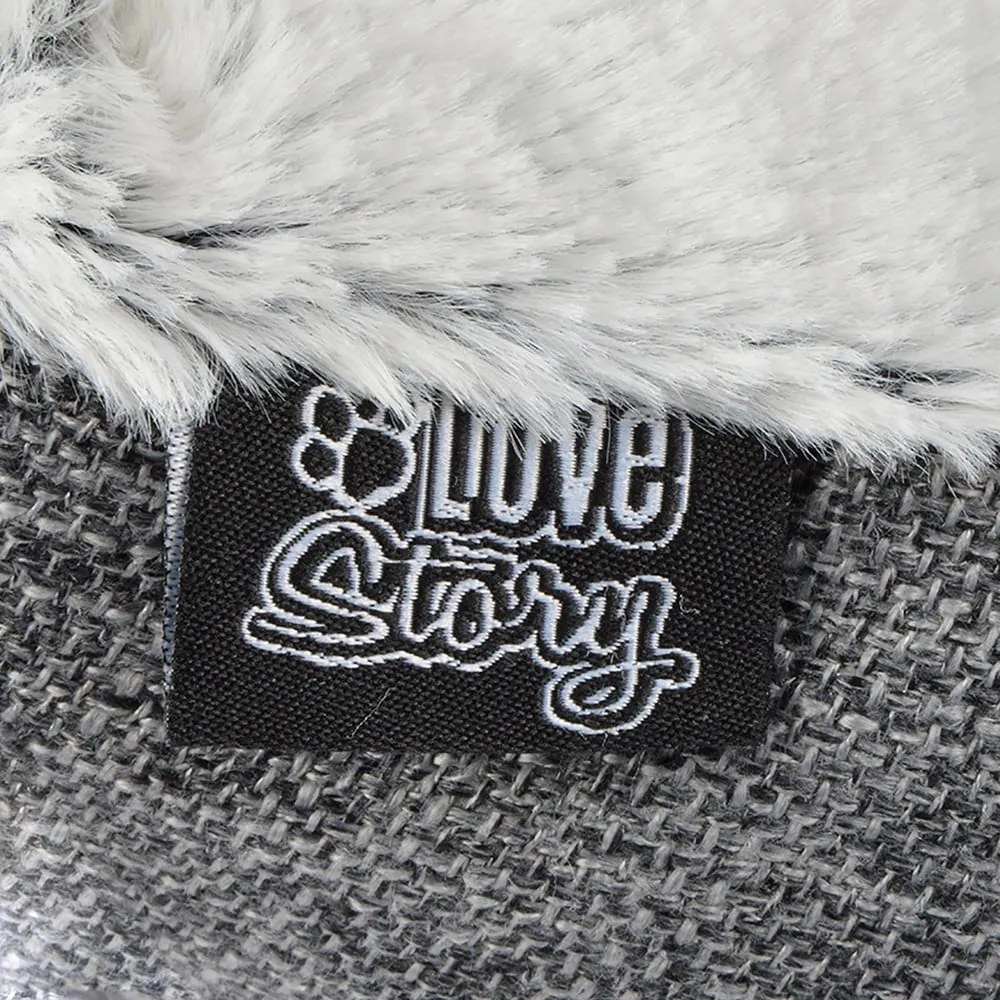 Cort animale gri pentru pisici 40x40 cm – Love Story