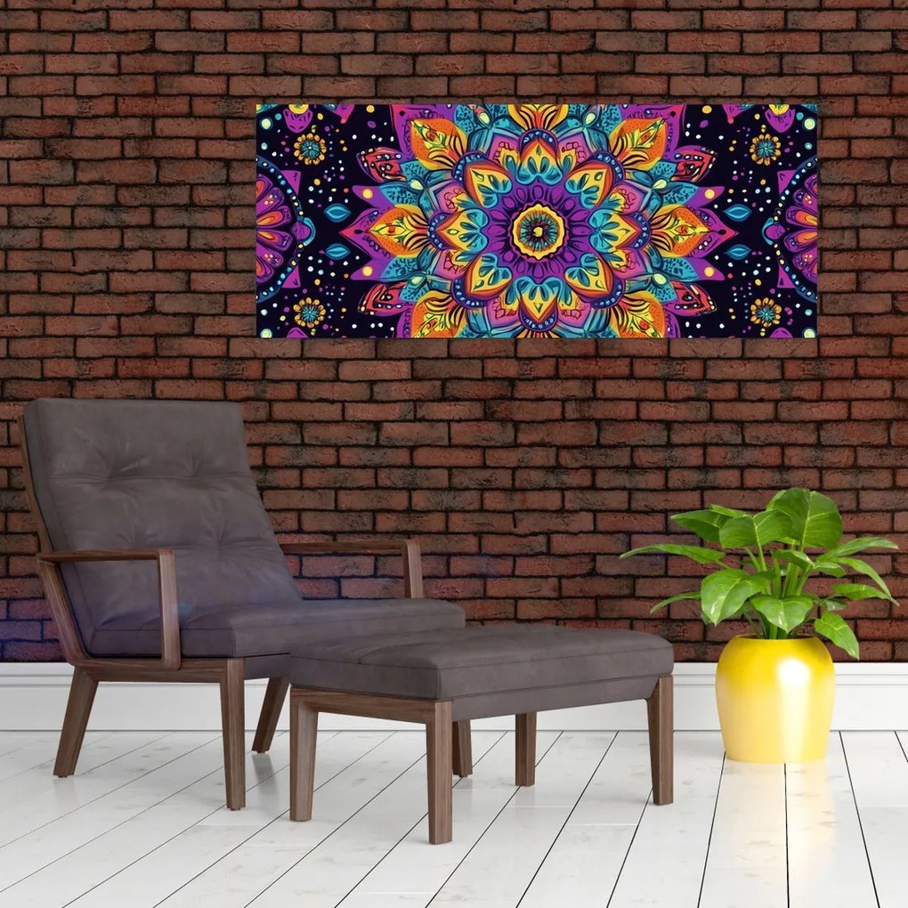 Tablou - Mandală caleidoscopică (120x50 cm)