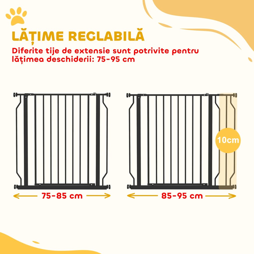 PawHut Barieră Reglabilă pentru Câini | Aosom Romania