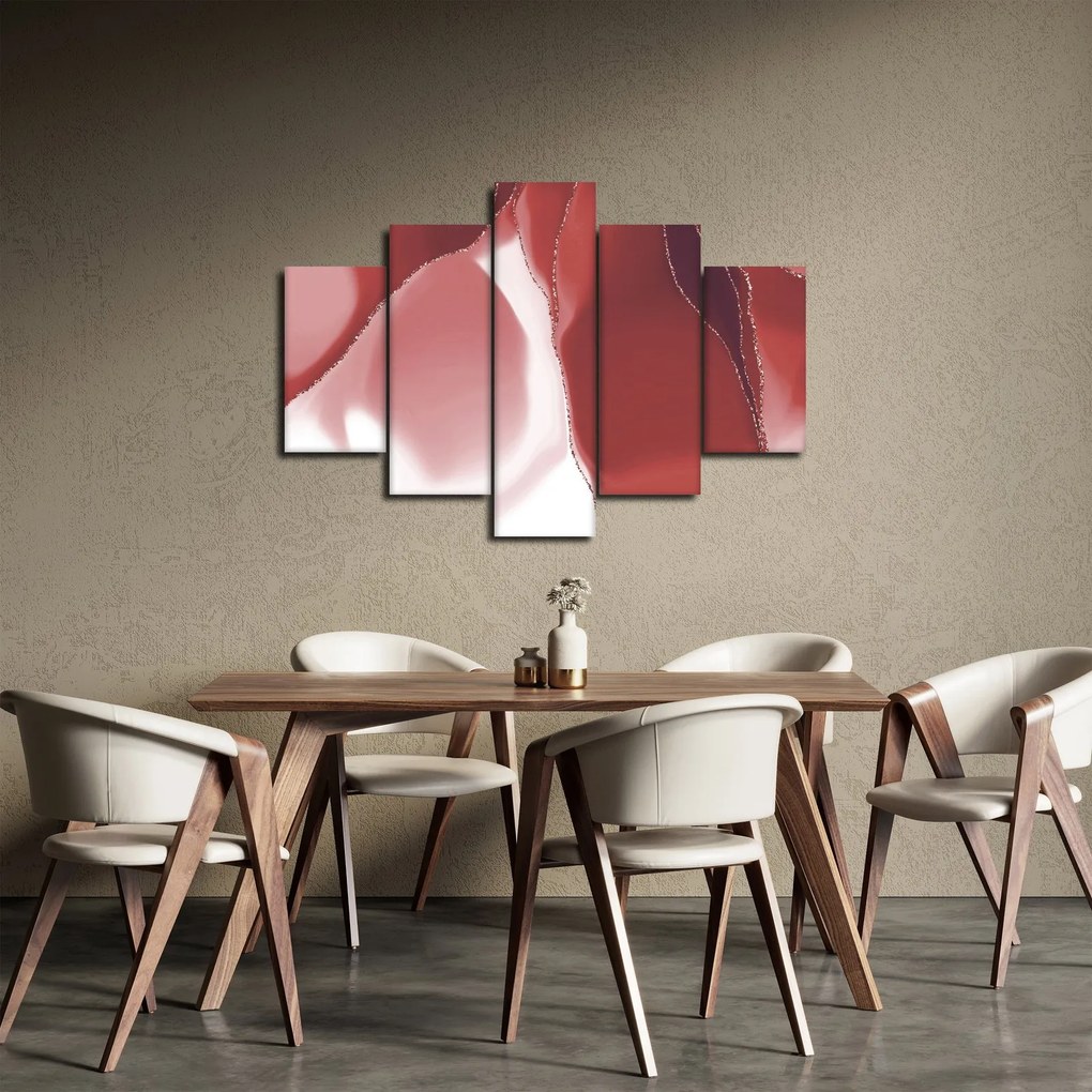 Tablou - Floare abstractă roșie N⁰3 (150x105 cm)