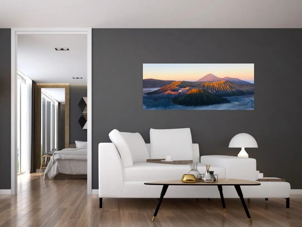 Tablou cu muntele Bromo în Indonesia (120x50 cm)