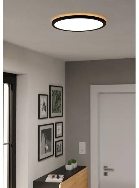 Plafonieră LED de exterior Eglo 901439 ROVITO 18,5W/230V d. 38,9 cm IP44 negru