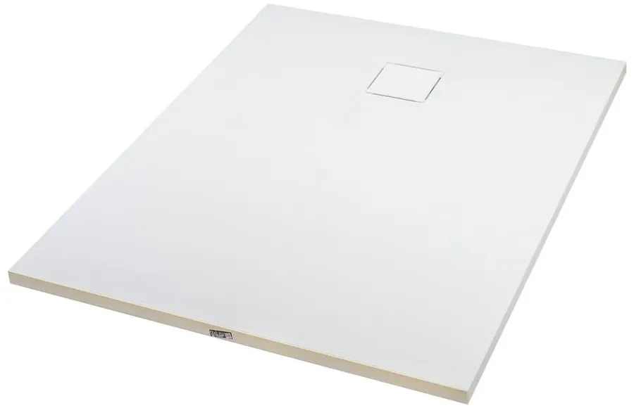 Cagliari White 80x120x2,6 cm Cădiță de duș pătrată, SMC, cu sifon inclus
