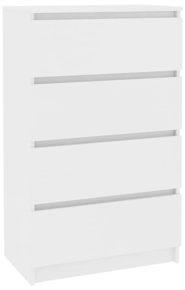 800531 vidaXL Dulap, alb, 60x35x98,5 cm, lemn compozit